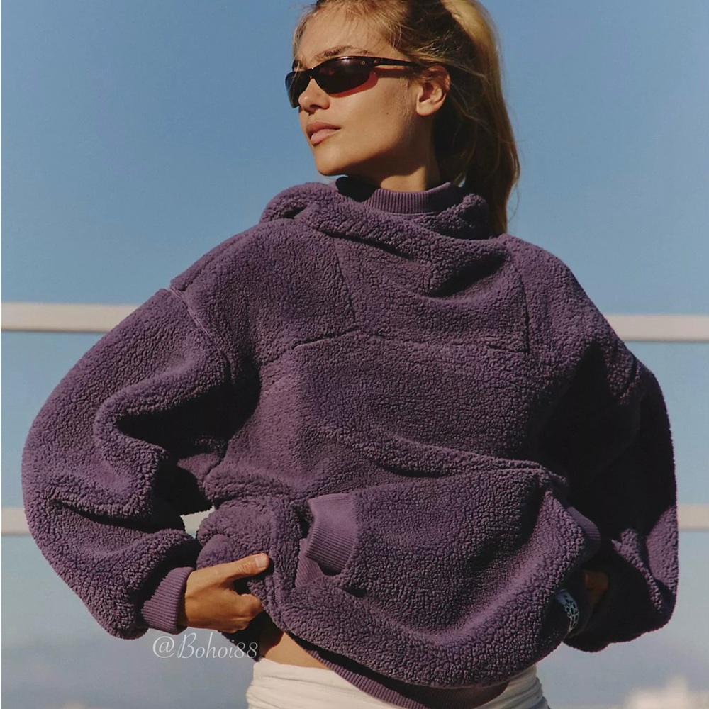 NEW Free People Scout it Out Fleece Pullover